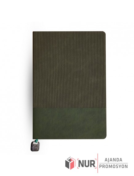 Kadife Dokulu Fitilli Tarihsiz Promosyon Defter 